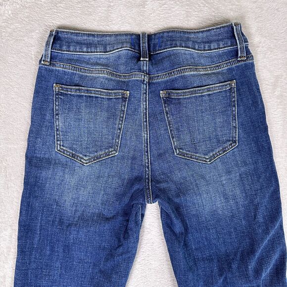 Studio Blue Jeans Women's Size 27 Medium Wash Straight Leg Stretch Mid-Rise - Picture 4 of 10